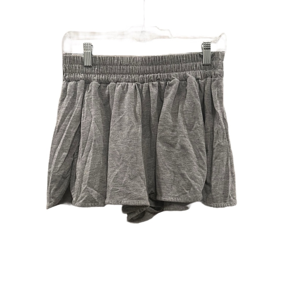 Free People Women’s Small Heather Gray Skort High Rise Elastic Waistband Pockets